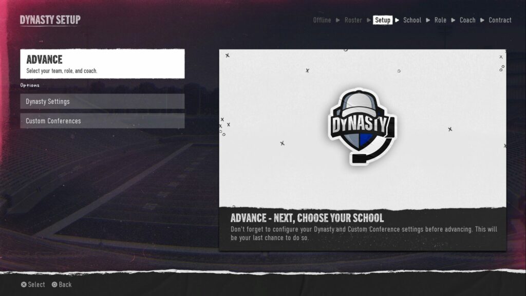 Online Dynasty in EA Sports College Football 25