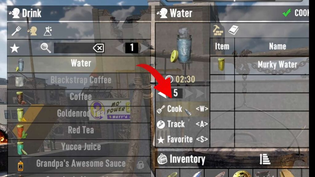 get water 7 days to die