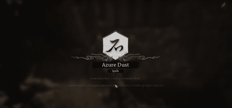 Azure Dust Spell Man-In-Stone Black Myth Wukong