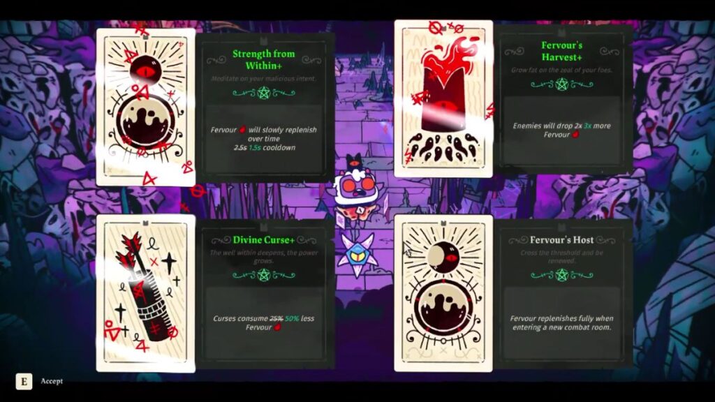 Crusade Run Tarot Cards In Cult Of The Lamb