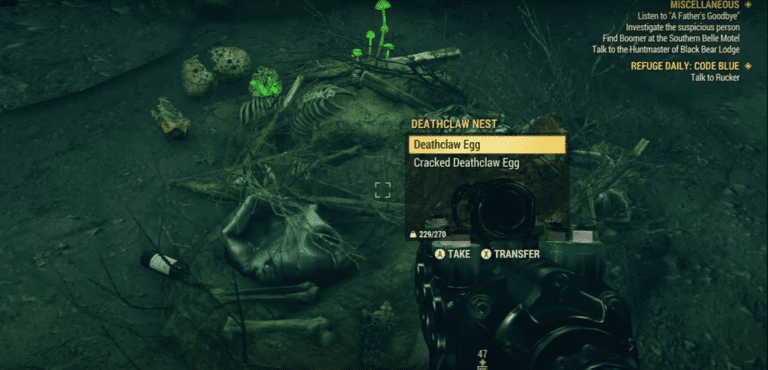 Deathclaw Egg location feature image Fallout 76