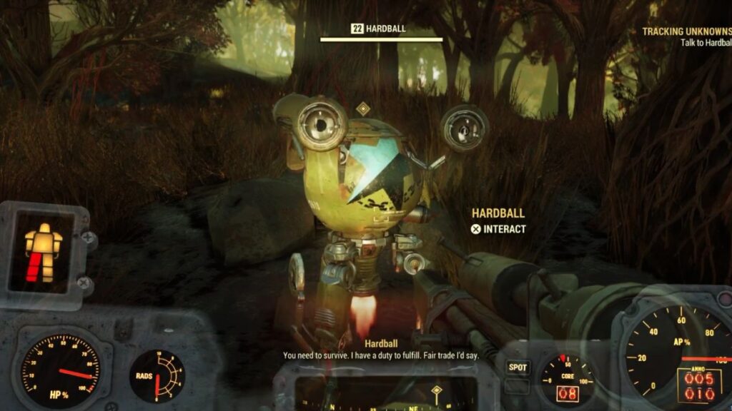 Fallout 76_ Tracking Unknowns Hardball