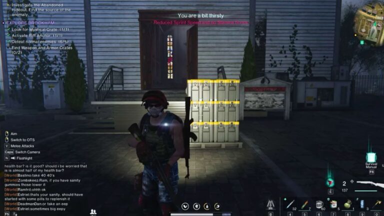 Once Human Brookham Weapon & Armor Crate Location