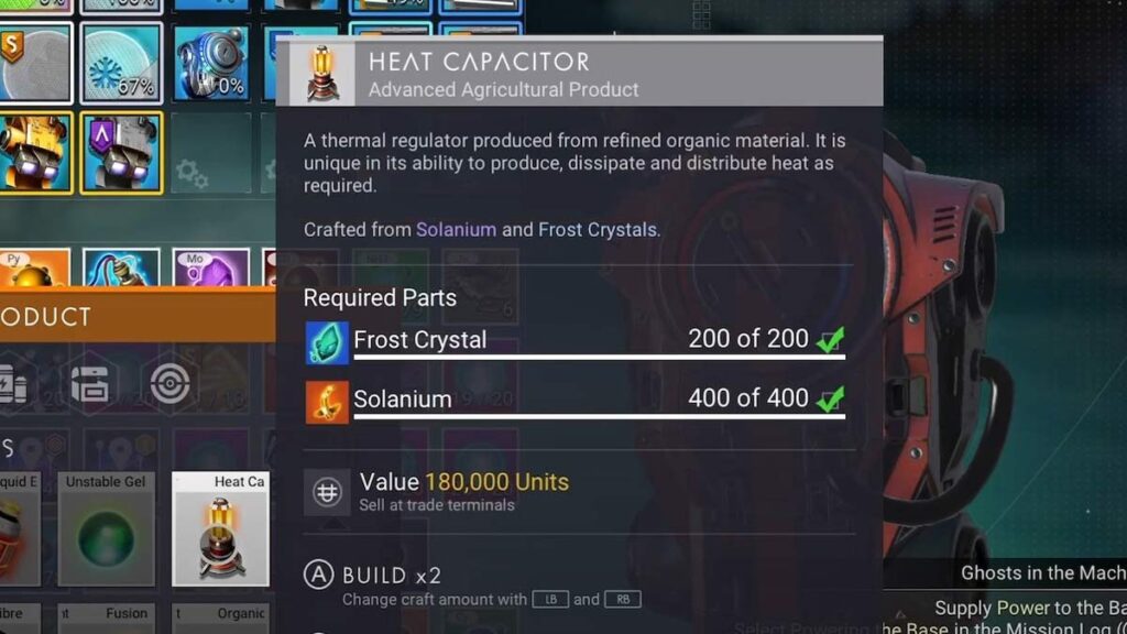 heat capacitor nms no mans sky