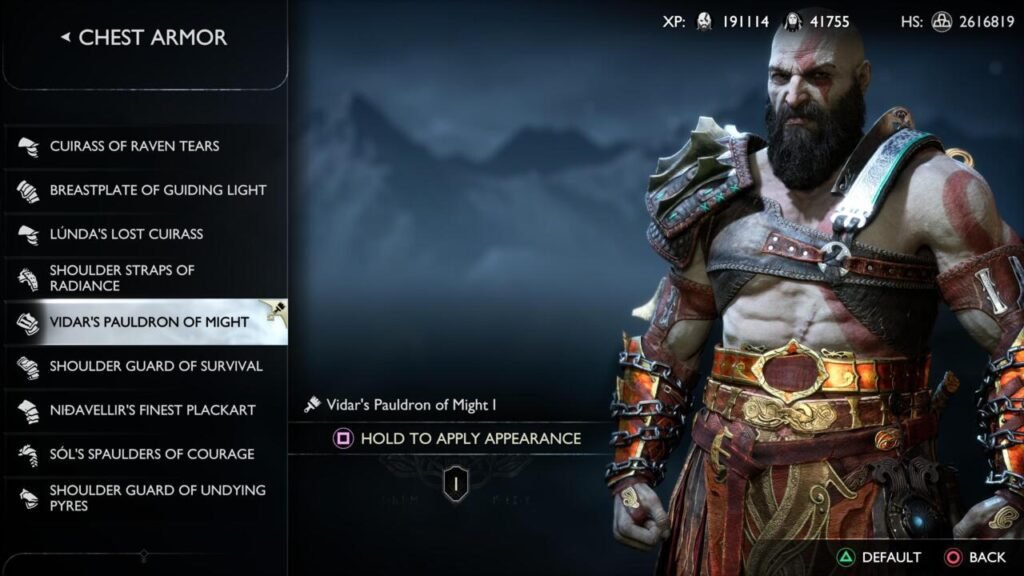 God of War Ragnarok Gear