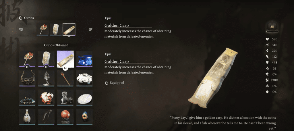 Golden Carp - Black Myth Wukong