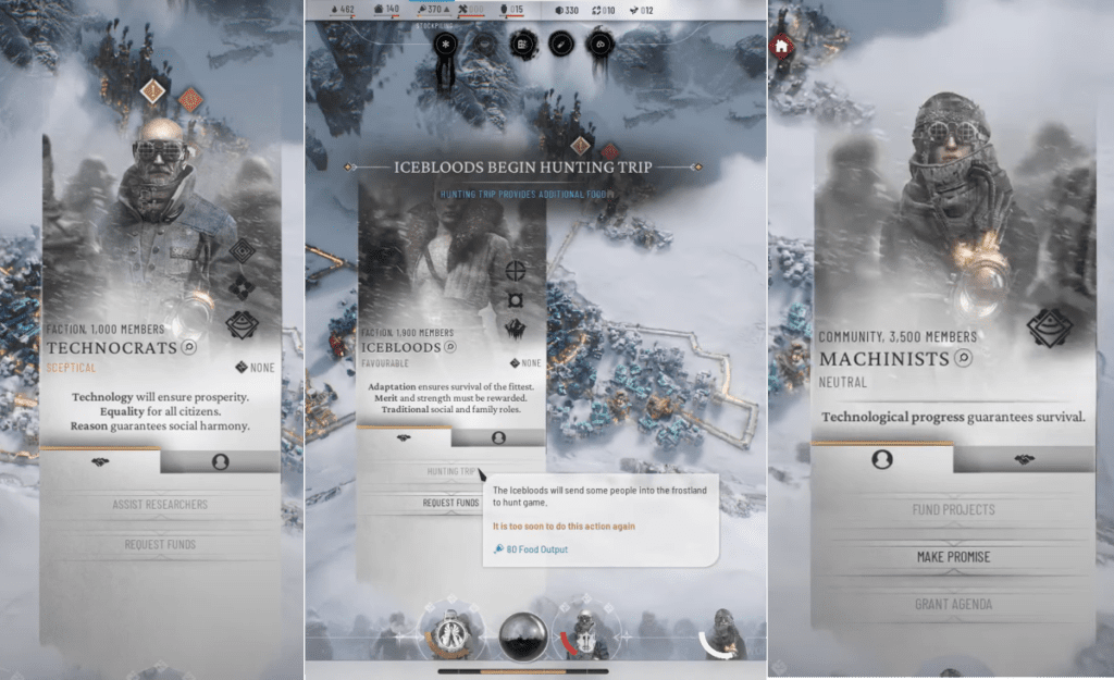 Factions In Frostpunk 2