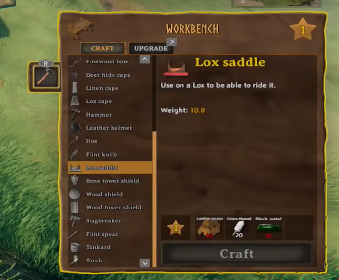 Lox Saddle in Valheim 