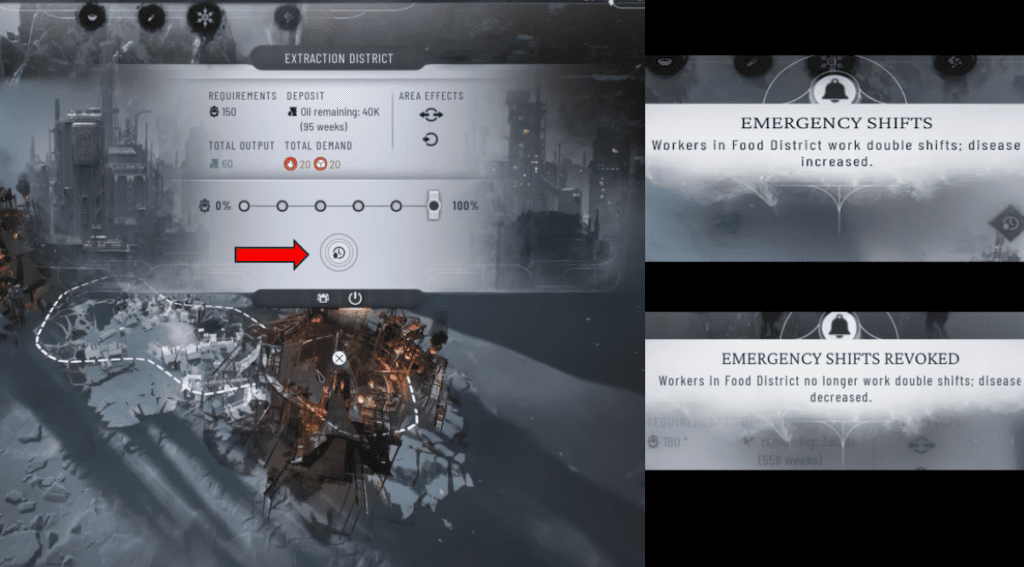 How To Activate Emergency Shifts In Frostpunk 2