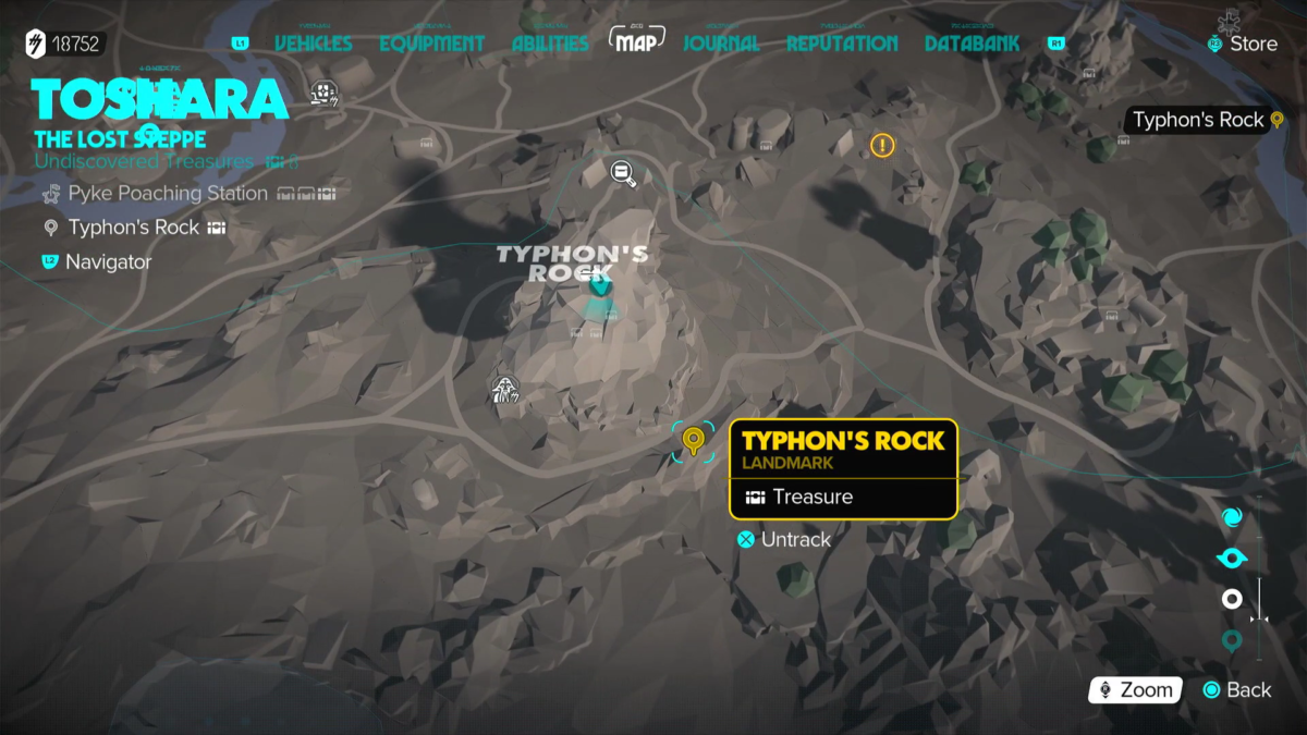 Star Wars Outlaws: Flyers' Nest Typhon's Rock Treasure Location