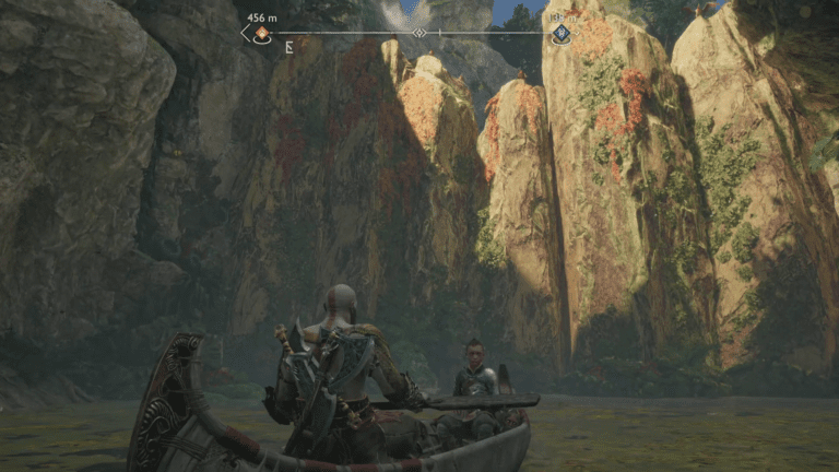 Cliffside Ruins in Vanaheim God of War Ragnarock