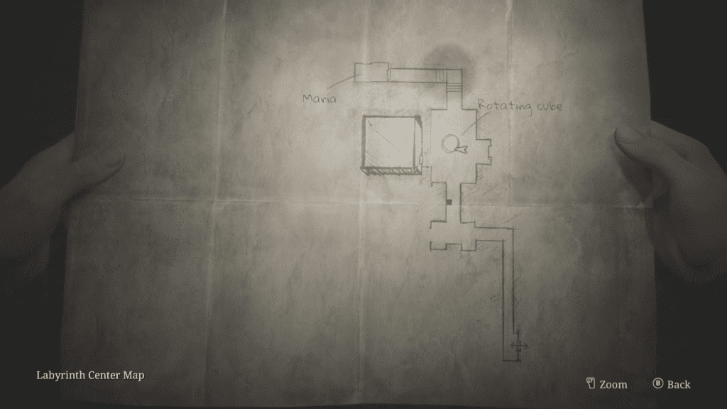 Rotating Cube puzzle Map Silent Hill 2 Remake