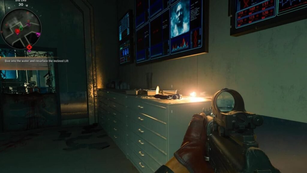 Headset 2 location in Bio Lab (Image via Black Ops 6)