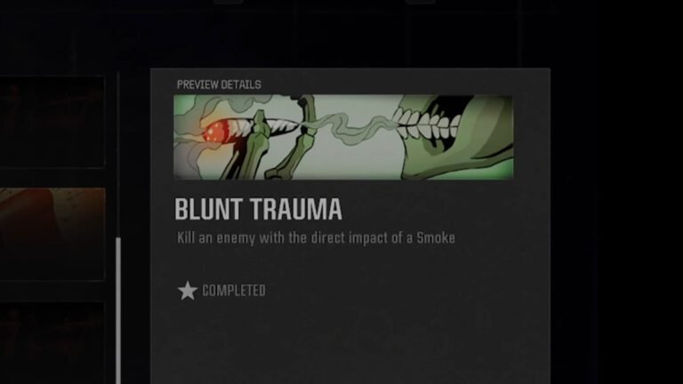 Blunt Trauma calling card call of duty black ops 6