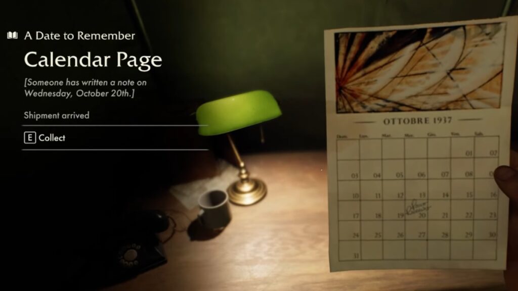 Calendar page