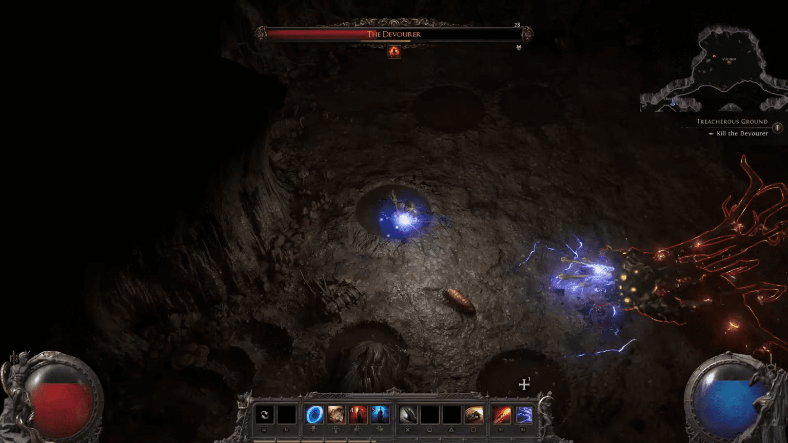 Devourer Boss Fight Path of Exile 2.