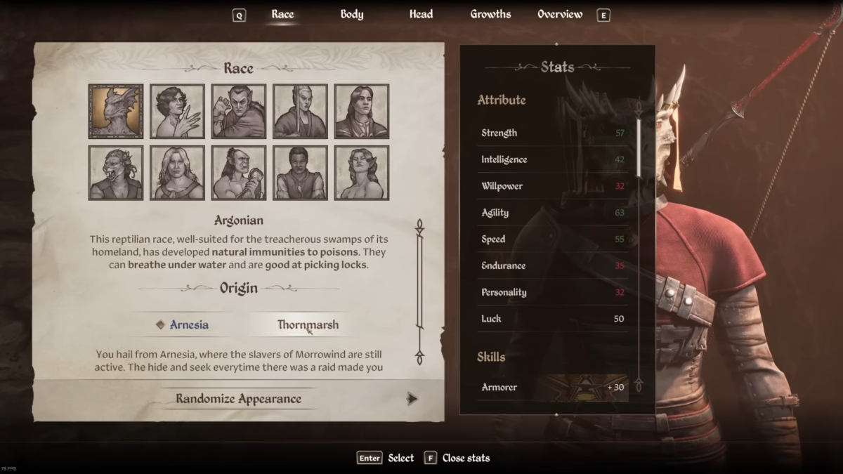 Argonian Race Oblivion Remastered