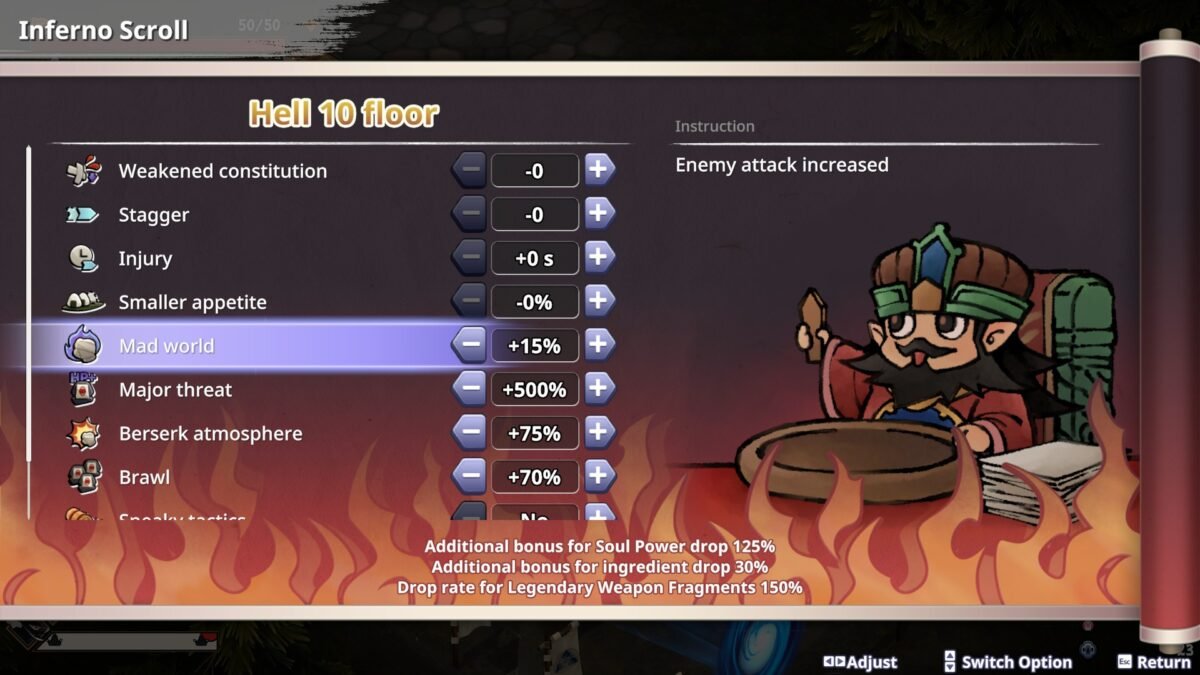 Inferno Scroll Difficulty Yasha