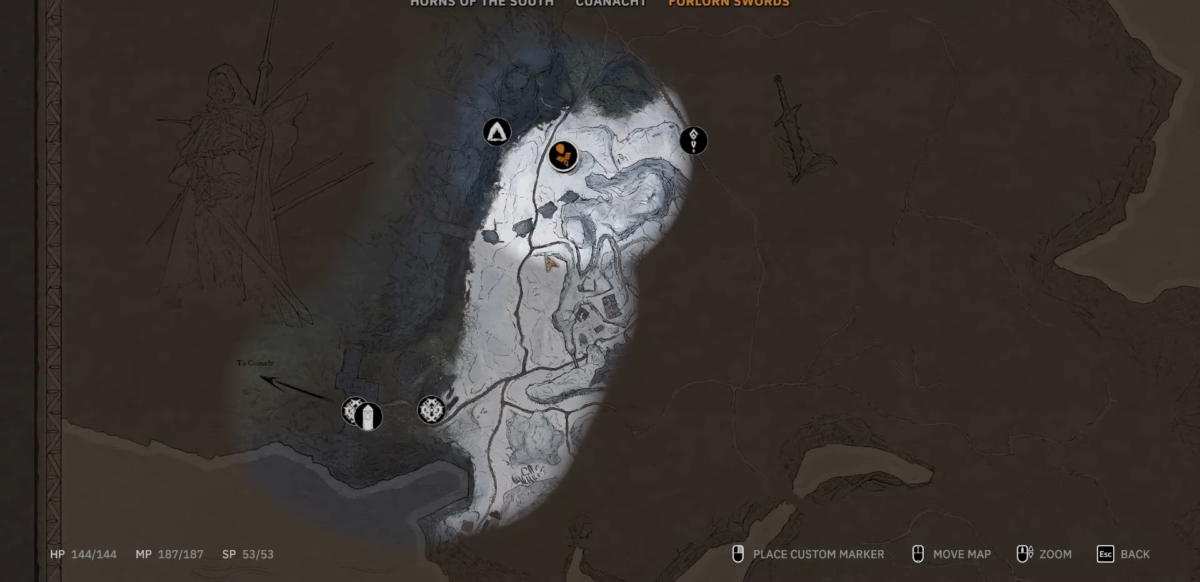 forlorn swords first shrine