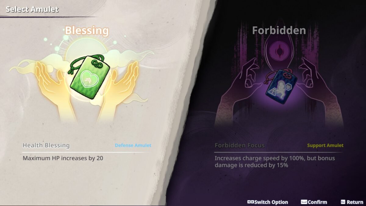 Amulet Blessing and Cursed Effect Yasha