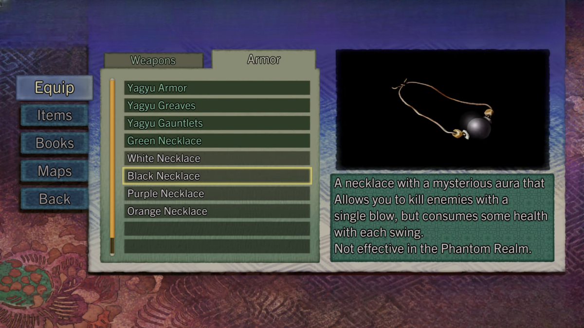 Black Necklace Onimusha 2