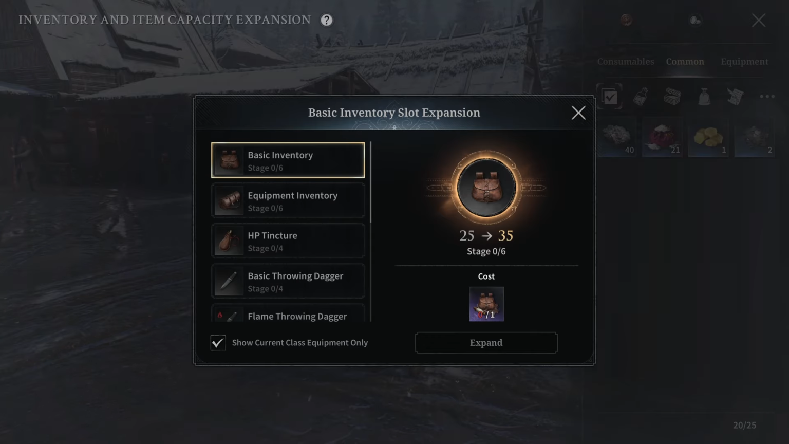 Inventory Slot Game of Thrones Kingsroad