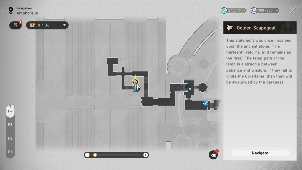Location Amphoreus, Floor 4 Honkai Star Rail