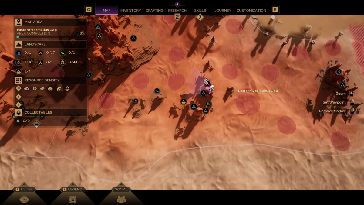 Map Eastern Vermillus Gap Dune Awakening