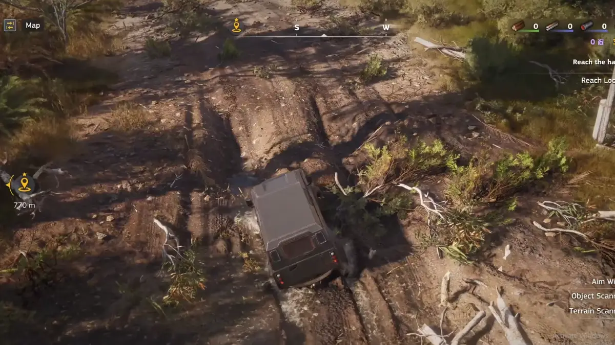 Using Terrain Scanner to maneuver in RoadCraft