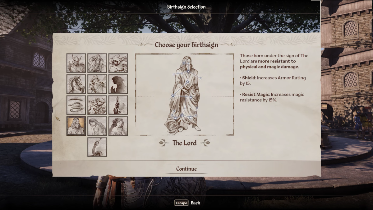 The Lord Birthsign Oblivion Remastered
