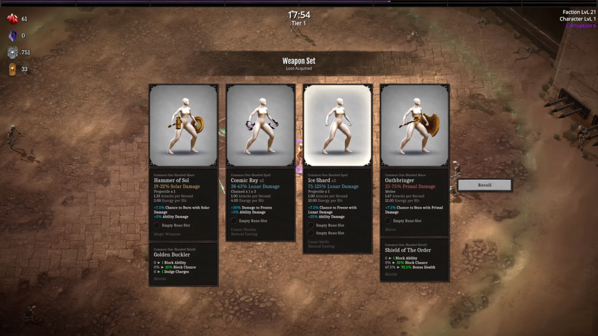 Weapon Set Choices Conquest Dark
