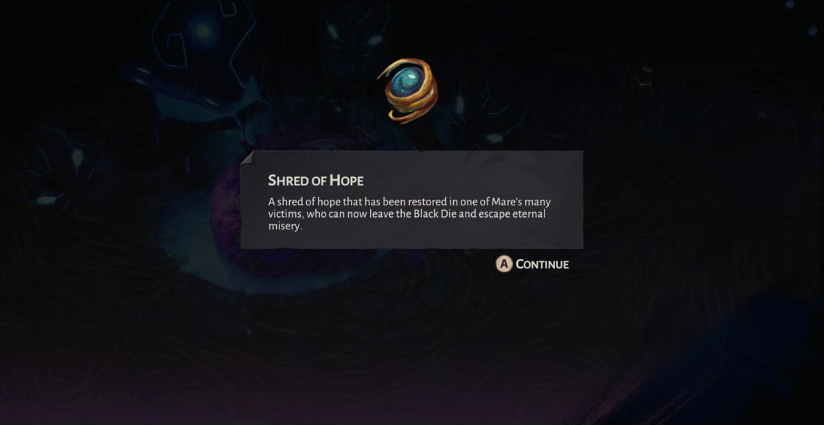 aama side quest shred of hope