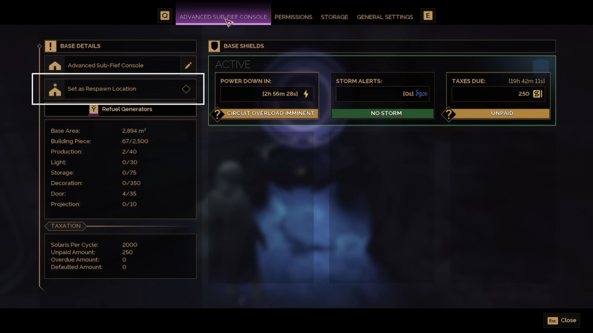 Base Detail Info Dune Awakening