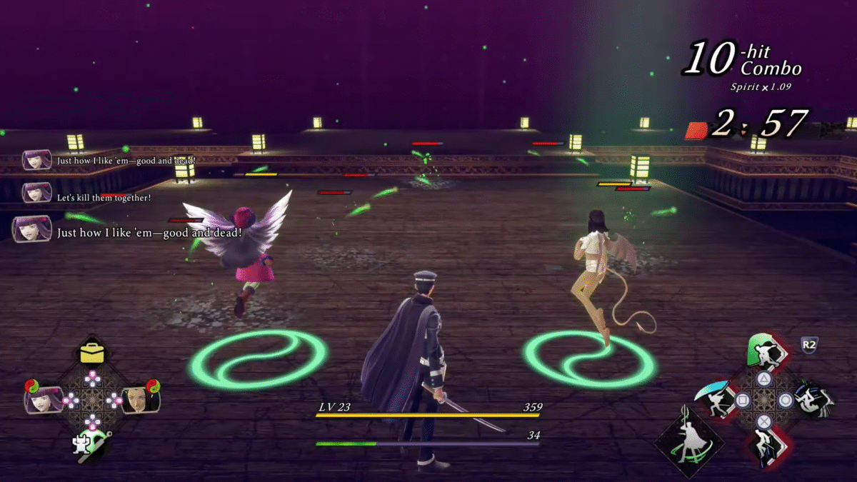 RAIDOU Remastered Battle Scene