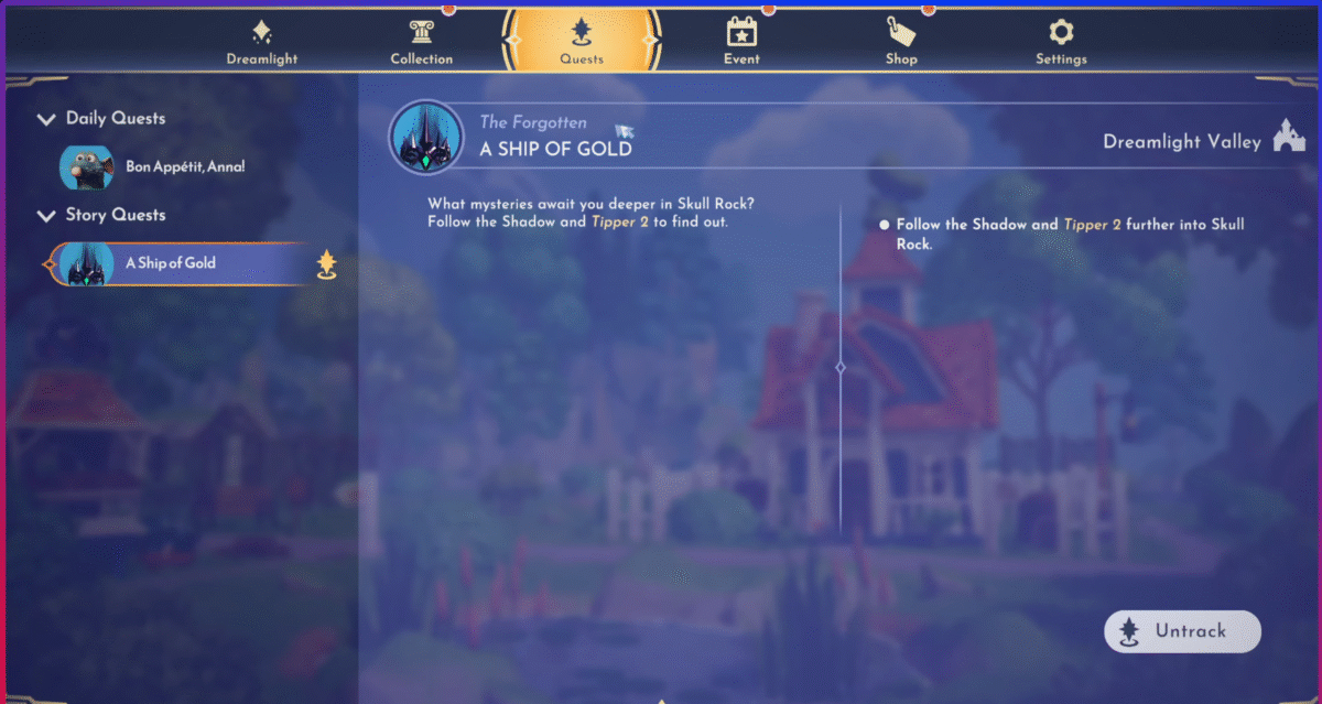 A Ship of Gold Quest Guide in Disney Dreamlight Valley