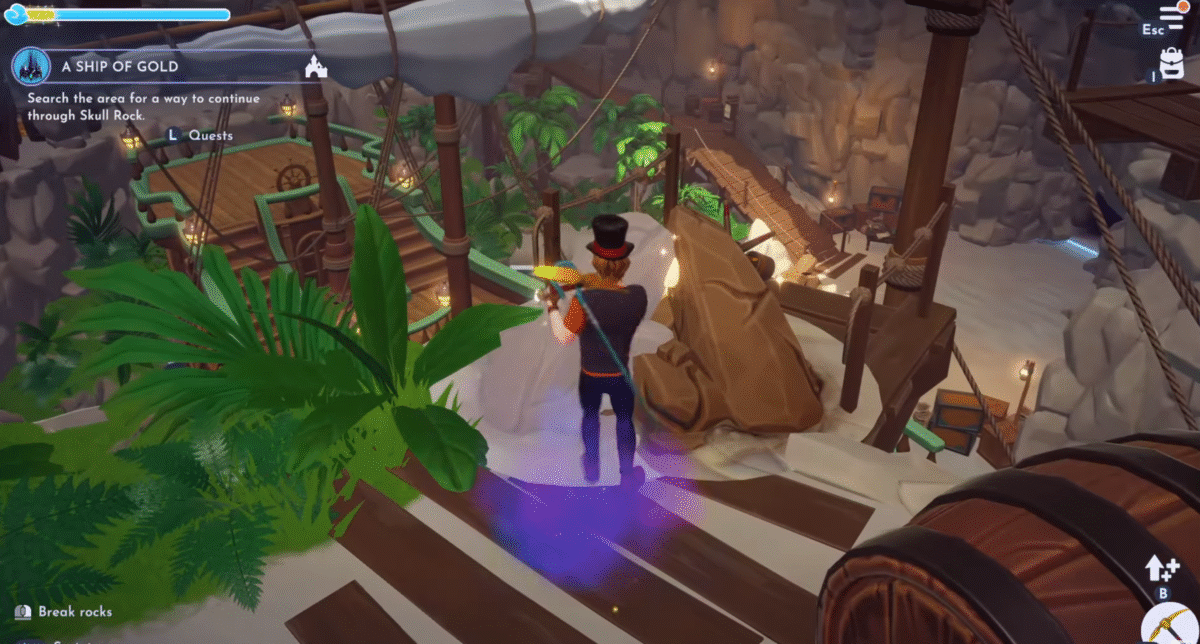 A Ship of Gold Quest Guide in Disney Dreamlight Valley