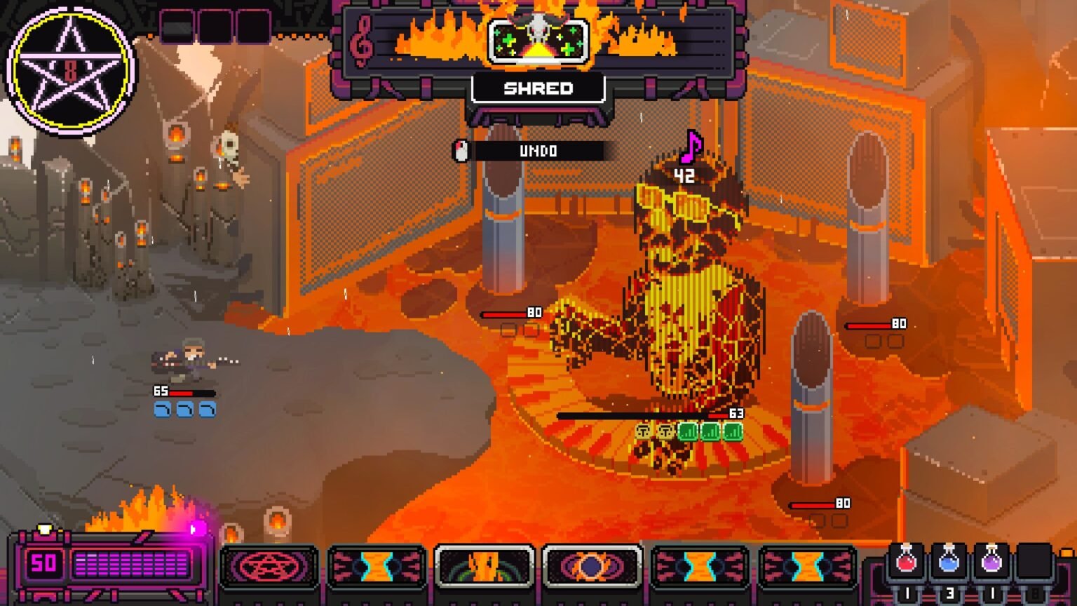 Boss Fight Status Effect Fretless