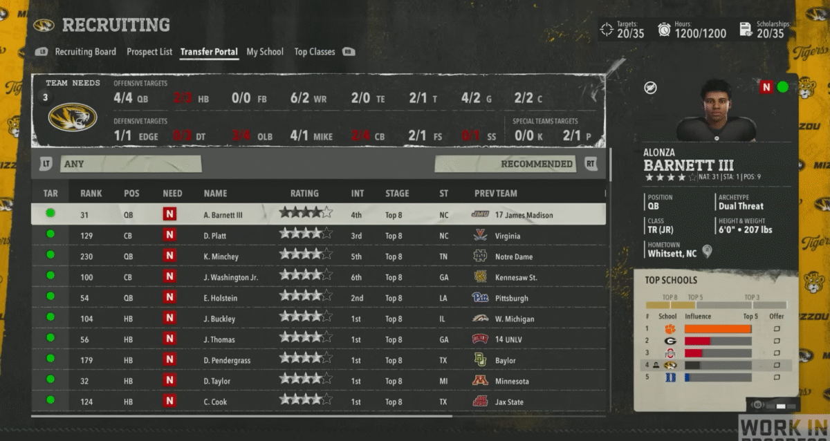 How To Recruit in College Football 26 Dynasty