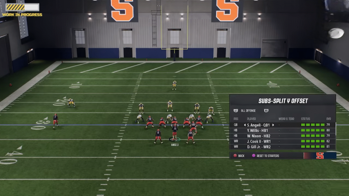 Dynamic Sub Option College Footballer 26