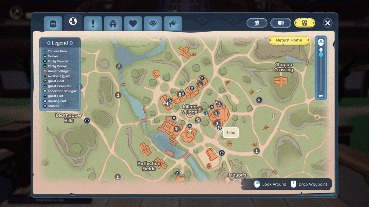 zed drop quest eshe location