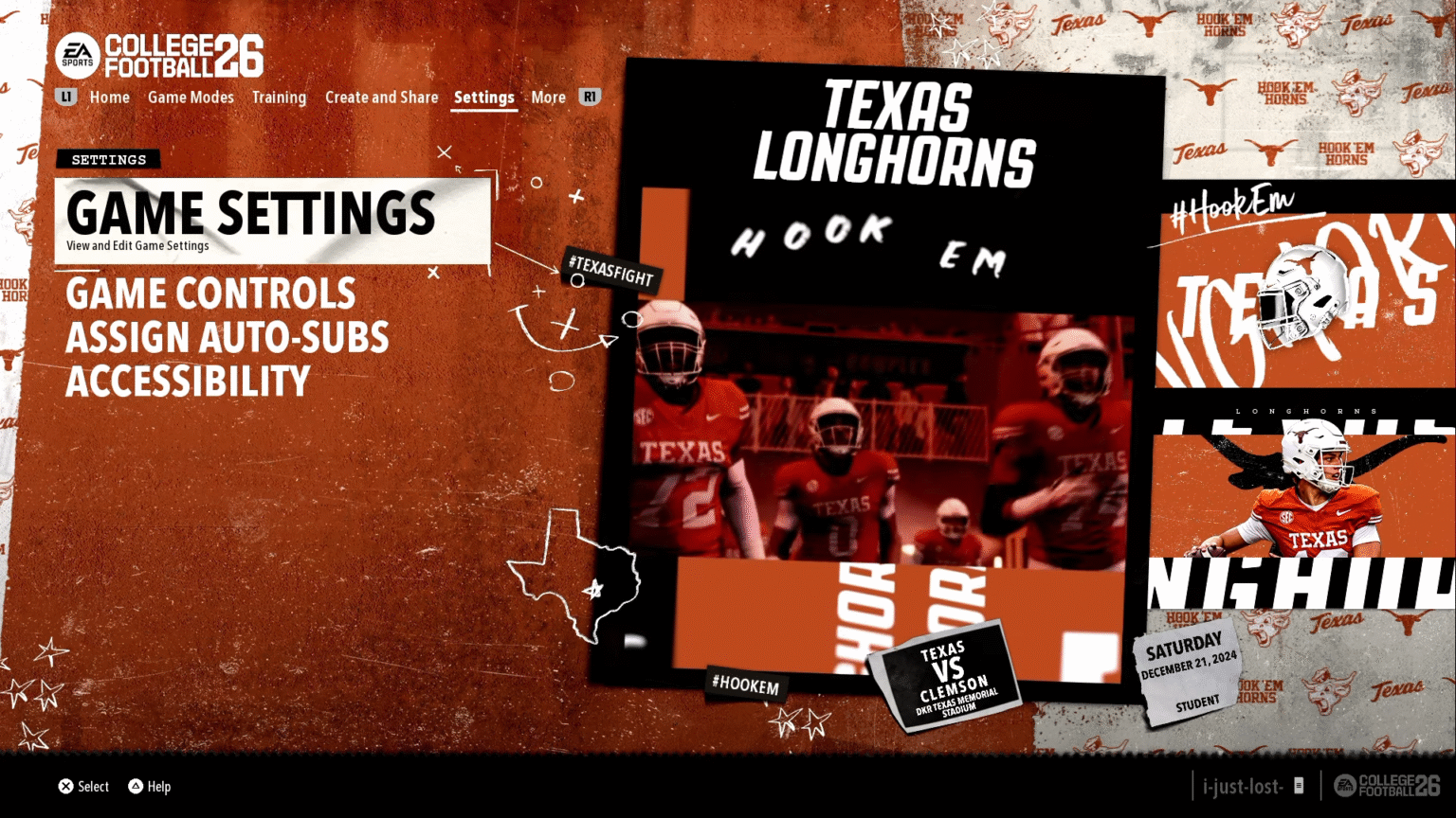 Game Setting Options College Football 26 (2)