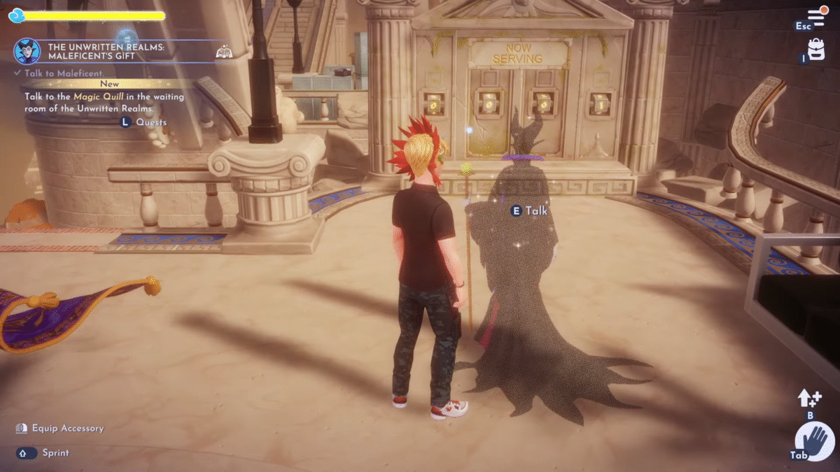 maleficents gift quest talk with maleficent