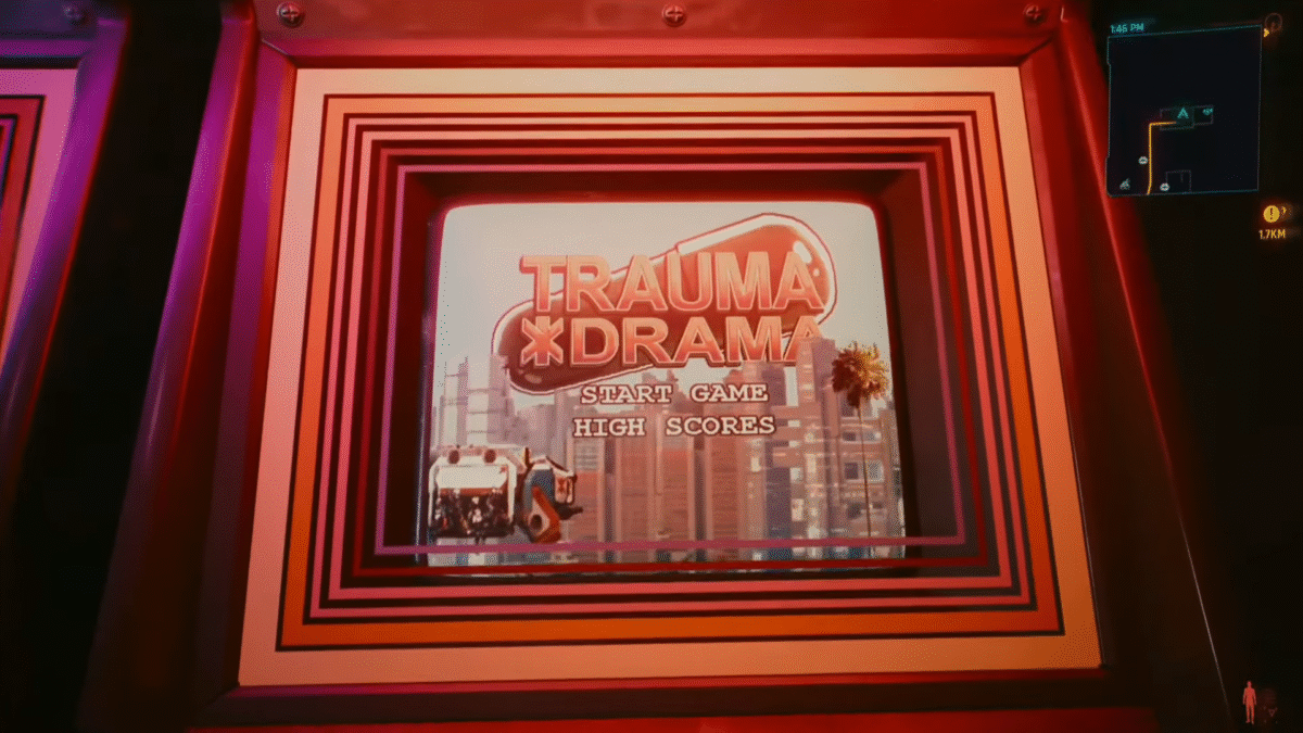 Cyberpunk 2077, Trauma Drama Arcade Minigame