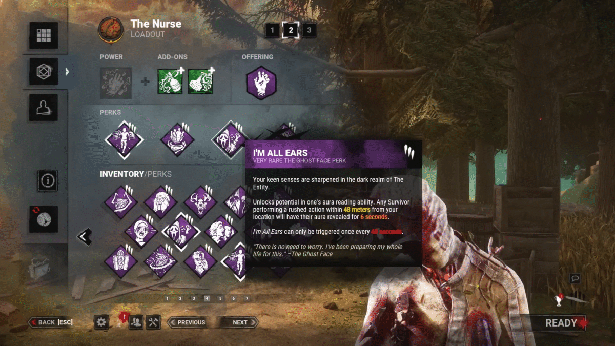 Dead by Daylight I'm All Ears Perk Details