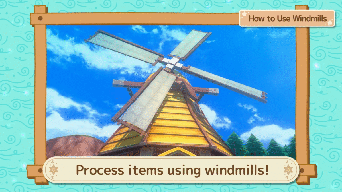 Story of Seasons Grand Bazaar Yellow Windmill Close Up