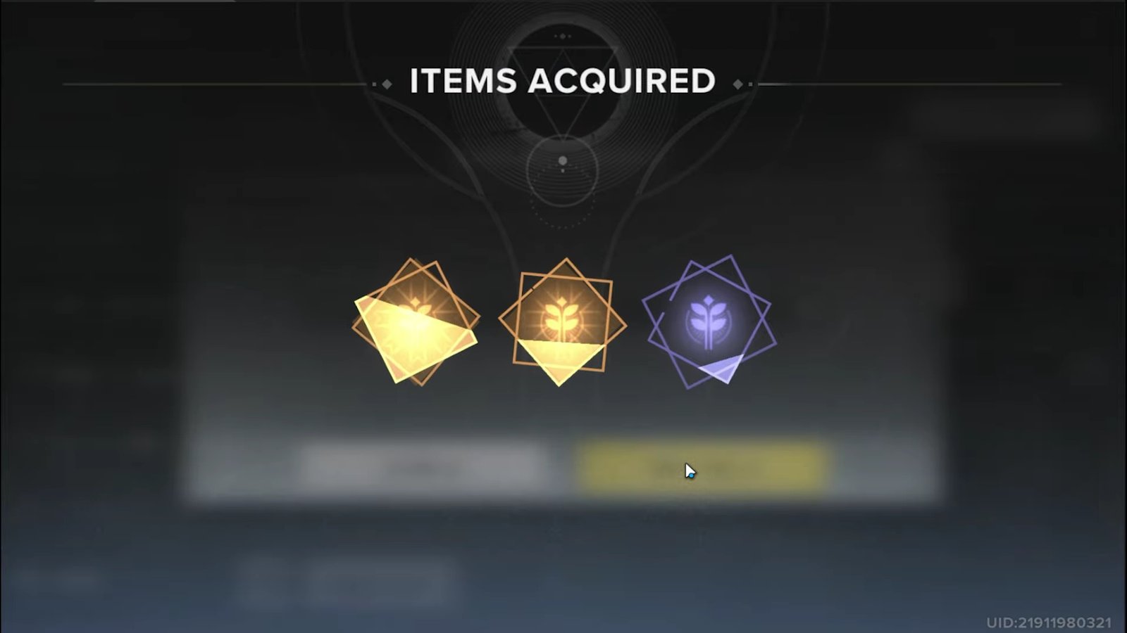 Image of codes getting redeemed in Destiny Rising