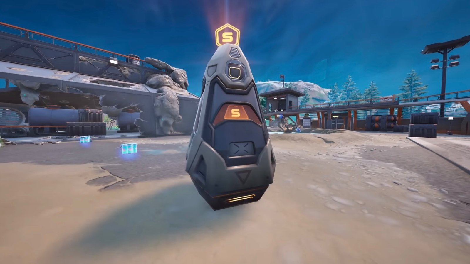 Fortnite screenshot featuring an S Rank Pod Drop.
