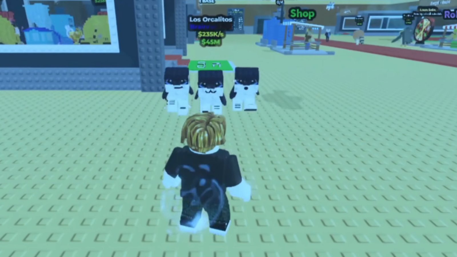 Roblox Steal a Brainrot screenshot featuring the Orcalero Orcala Unit.