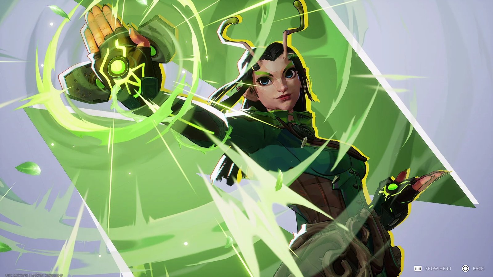 Marvel Rivals screenshot featuring Mantis' base MVP animation.