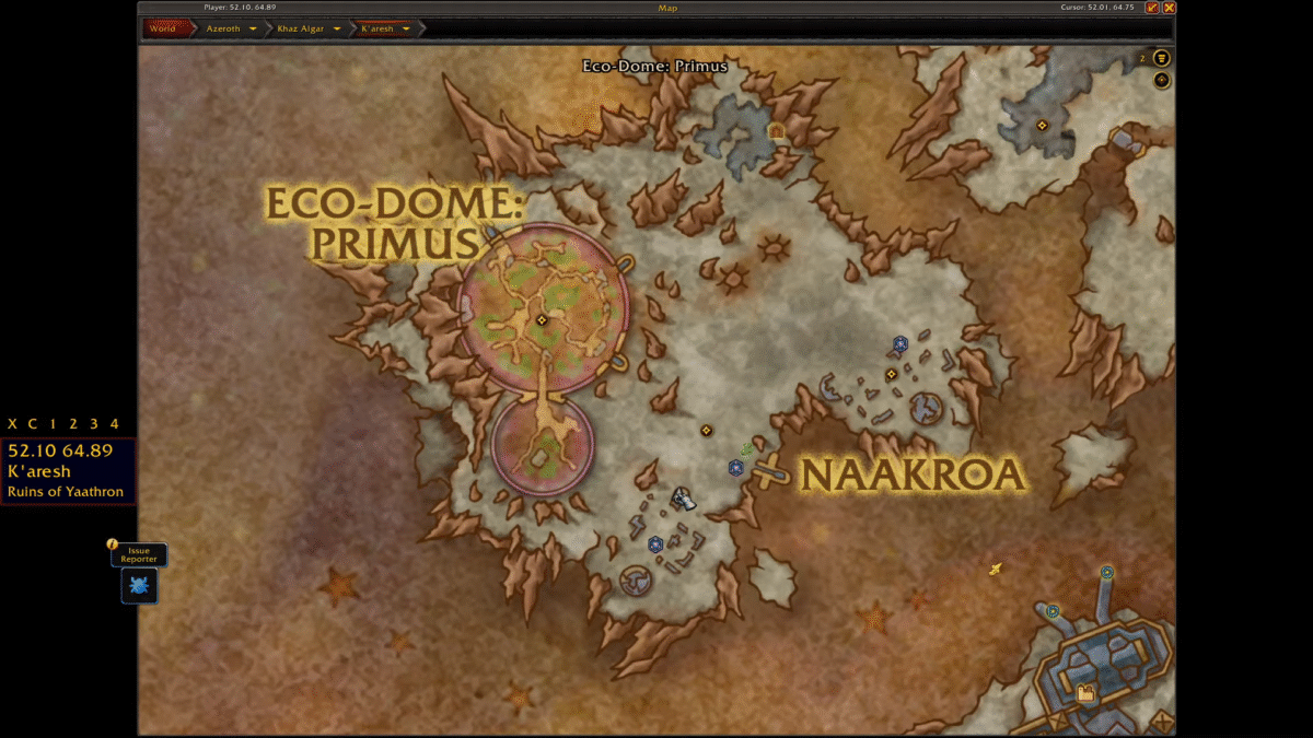 Map World of Warcraft